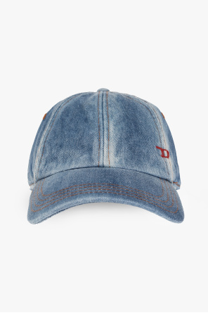 【BLUER】SNOWFLAKES LOGO WASHING DENIM BALL CAP GREY Cap with embroidered logo Winter moos | Replay Jeans